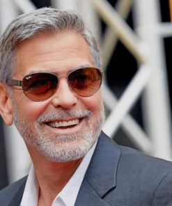 George Clooney With Sunglasses Paint By Numbers