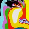 Girl Face Pop Art paint by numbers