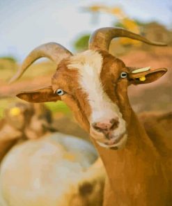 Goat With Green Eyes paint by numbers