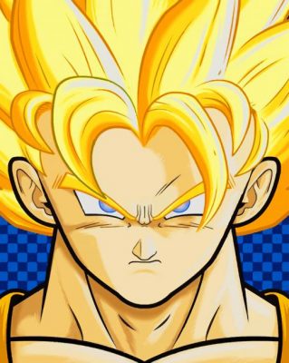 Goku Dragon Ball paint by numbers