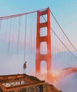 Golden Gate Bridge California paint by numbers