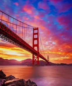 Golden Gate Bridge San Francisco paint by numbers