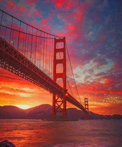 Golden Gate Bridge California paint by numbers