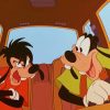 Max And Goofy In The Car paint by numbers