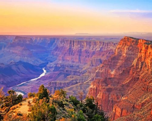 Grand Canyon Sunset paint by numbers