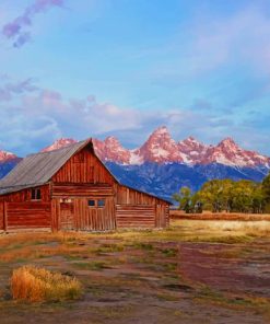 Grand Teton National Park Wyoming paint by numbers