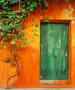 green door paint by numbers