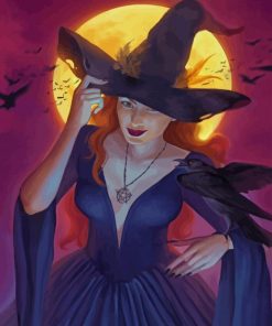 Halloween Witch paint by numbers