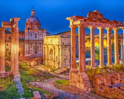 Highlights Of Italy paint by number