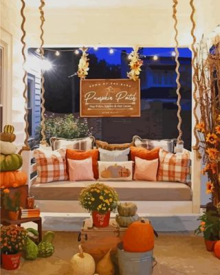 Home Pumpkin Patch paint by numbers