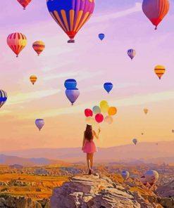 Hot Air Balloon Cappadocia paint by numbers