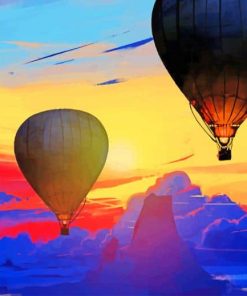 hot air balloon painting by numbers