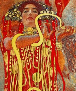 Hygeia Painting by Gustav Klimt paint by numbers