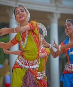 Indian Girls Dancing paint by numbers