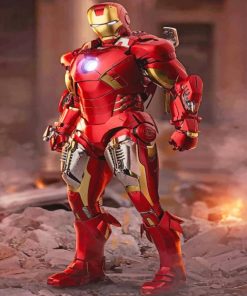 iron man paint by numbers