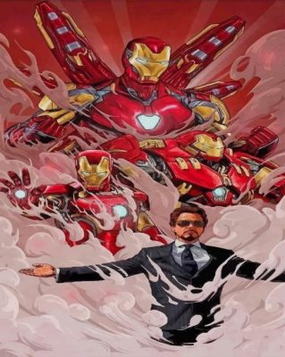 Iron Man paint By numbers