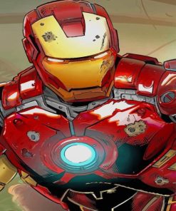 Iron Man Super Hero paint By Numbers