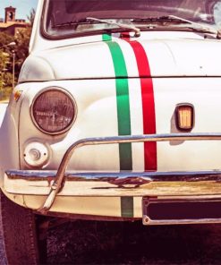 Vintage Italian Fiat paint by numbers