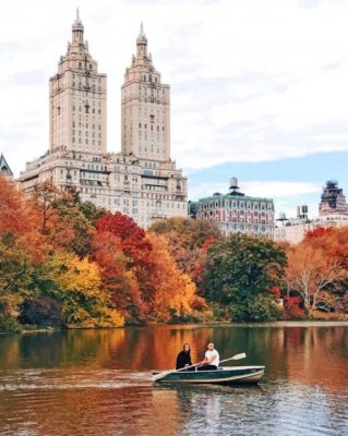 Jacqueline Onassis Reservoir Manhattan paint by numbers