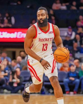 James Harden NBA paint by numbers