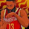 James Harden Pop Art paint by numbers