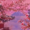 Japan Cherry Blossom paint by number