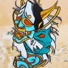 Japanese Art Graffiti paint by numbers
