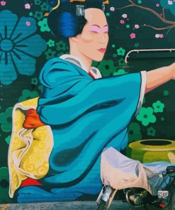 Japanese Street Art paint by numbers