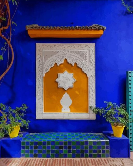 jardin majorelle museum paint by number