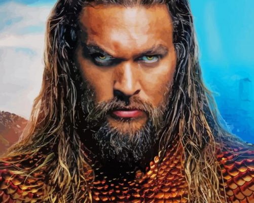 Jason Momoa Aquaman paint by number
