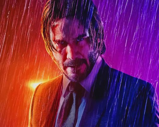 John Wick In Rain paint by number