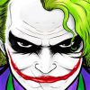 Joker's Face Close Up paint by numbers