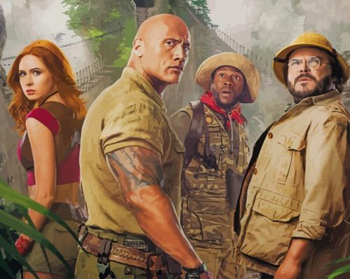 Jumanji The Next Level paint by number