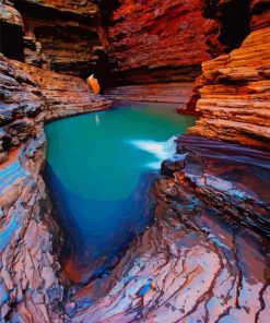 karijini national park australia paint by numbers