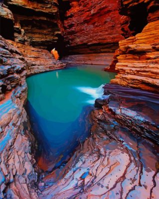 karijini national park australia paint by numbers