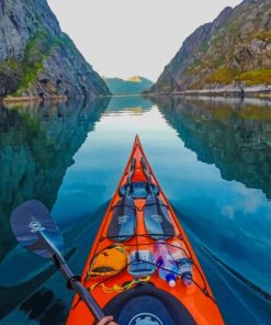 kayak In Beach Norway paint by numbers