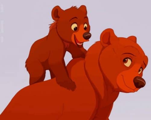 kenai And koda paint by number