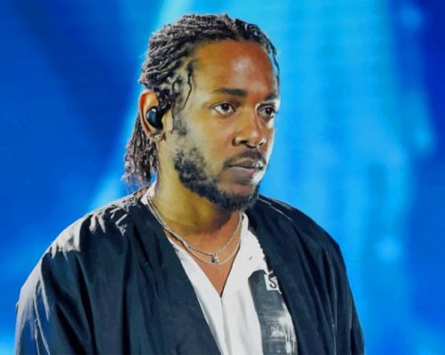 Black American Rapper Kendrick Lamar Paint By Numbers