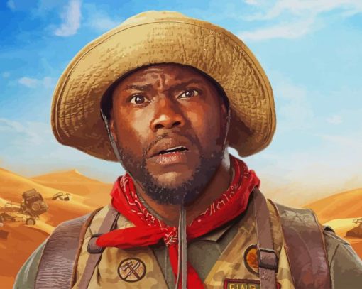 Kevin Hart Jumanji The Next Level paint by number