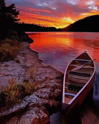 killarney Provincial Park Canada Sunset paint by numbers