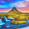 Kirkjufell Mountain paint by number