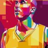 kobe Bryant Tribute Pop Art paint by numbers