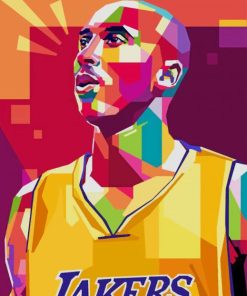 kobe Bryant Tribute Pop Art paint by numbers