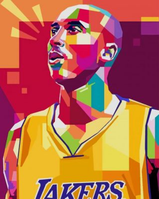 kobe Bryant Tribute Pop Art paint by numbers