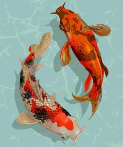 Koi Fish paint by numbers