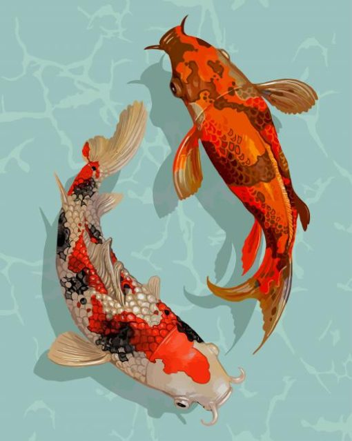 Koi Fish paint by numbers