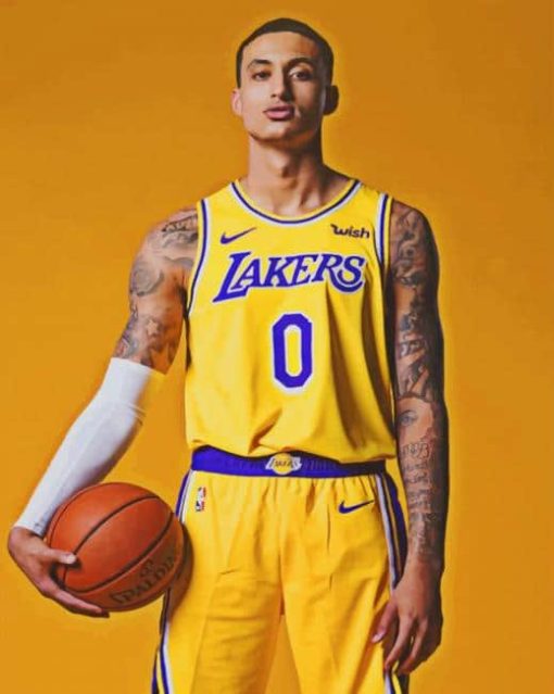 kyle kuzma NBA paint by numbers