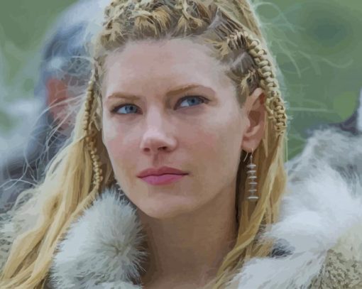 Lagertha Vikings paint by number