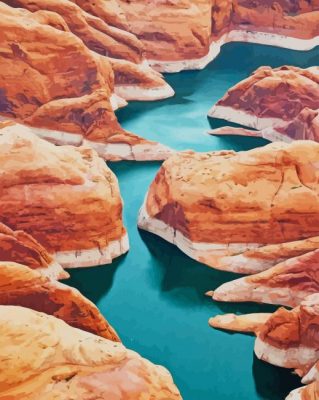 Lake Powell Arizona paint by numbers