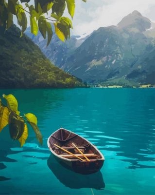 Lake Stryn Norway paint by numbers